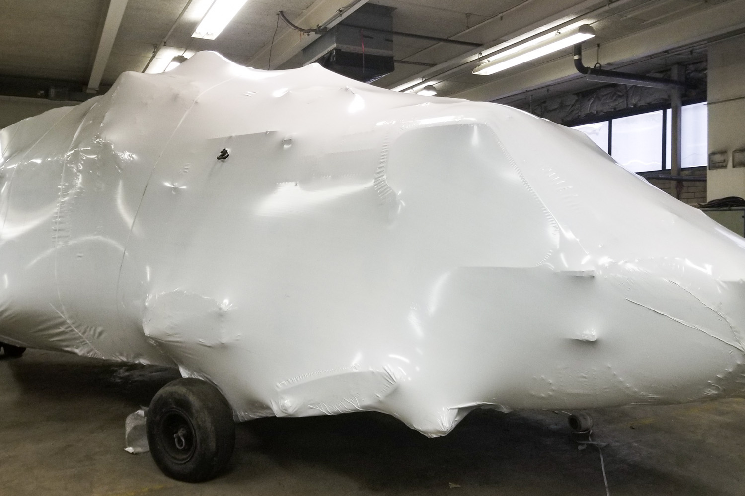 Helicopter Shrink Wrap After